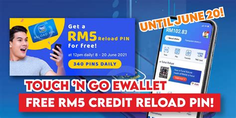 Touchn Go Ewallet Giving Away Free Rm5 Reload Pin Until June 20