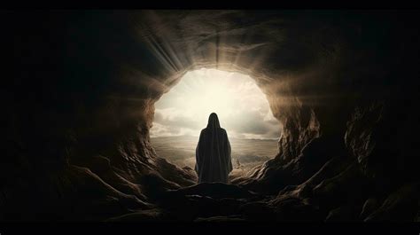 Empty Tomb On Easter Symbolizes Jesus Christ S Resurrection Silhouette