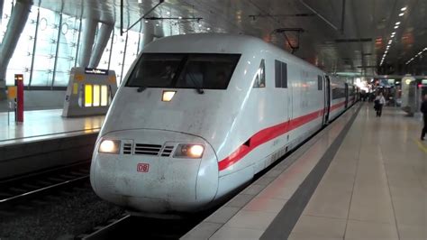 Hd German Ice High Speed Trains At Frankfurt Airport Hd Youtube