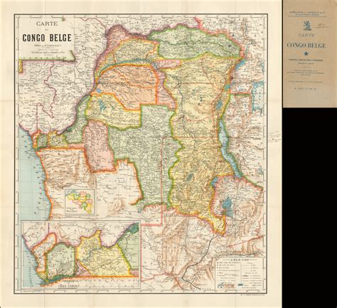 Carte du Congo Belge - Barry Lawrence Ruderman Antique Maps Inc.