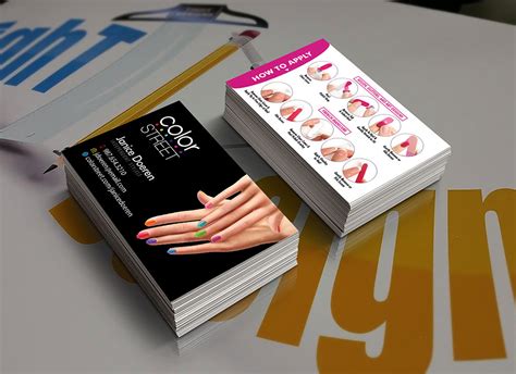 Blitz print house is one of the best printing company in toronto where you can buy premium, thick, luxurious and same day business card at affordable price. Color Street Business Cards - How to Apply - Independent Stylist Cards