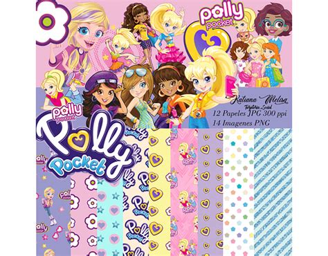 Papel Digital Polly Pocket