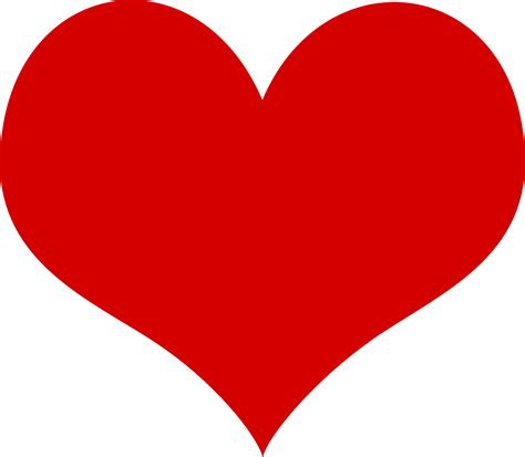 Red Heart Outline Clipart Clipart Best