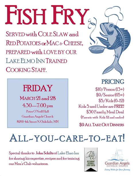 Printable Fish Fry Flyer Template Free Fried Fish Clipart Vector In