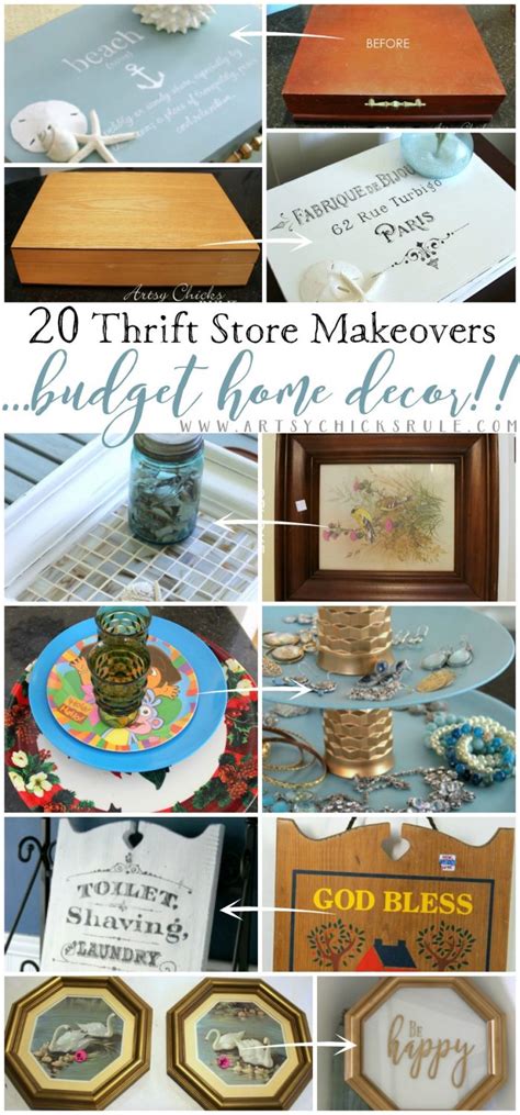 29 easy crafts ideas at home. 20 Thrift Store Makeovers For Your Home (you can do ...