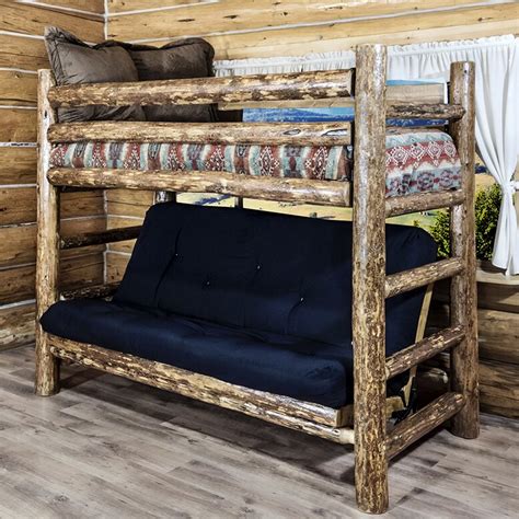 Montana Woodworks® Glacier Country Twin Over Full Futon Bunk Bed