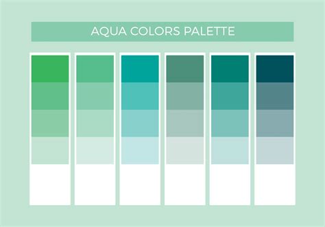 Pure Aqua Procreate Palette 30 Hex Color Codes Instant Singapore