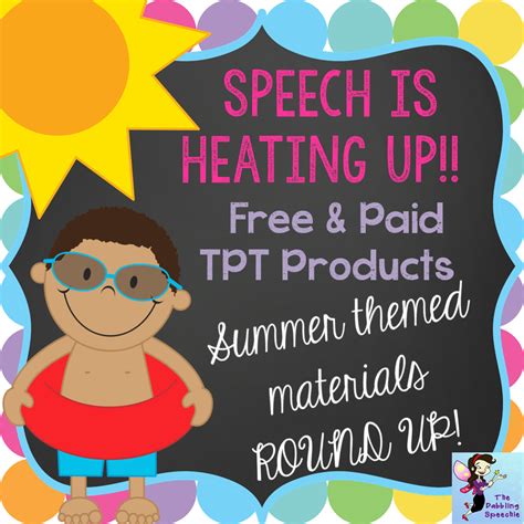 Summer Speech Therapy Activities Tpt Round Up Artofit