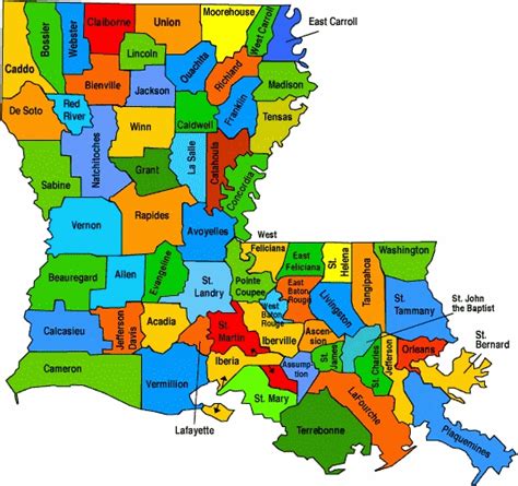Map Of Louisiana Parishes My Louisiana History Pinterest