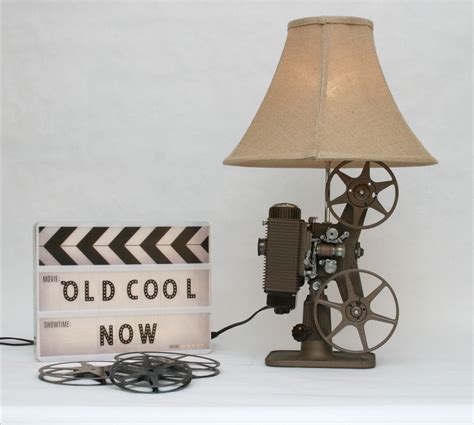 Lamp Vintage Movie Projector Lamp Revere Brown Great Decor Piece For The Home Or Office