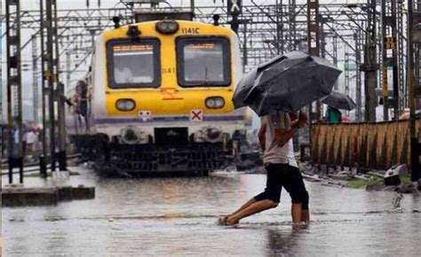 Rains Return To Paralyse Mumbai Trains Flight Services Hit Badly
