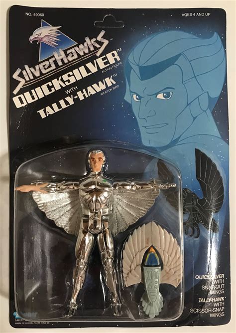 Silverhawks Quicksilver With Tally Hawk 1986 100 Complete Etsy