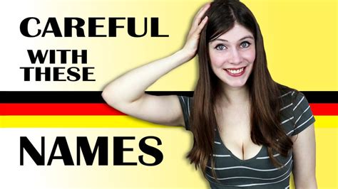English Names With FUNNY GERMAN MEANINGS - YouTube