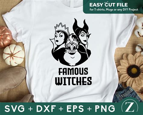 Famous Disney Witches Svg Witches Svg Disney Villains Svg Etsy The