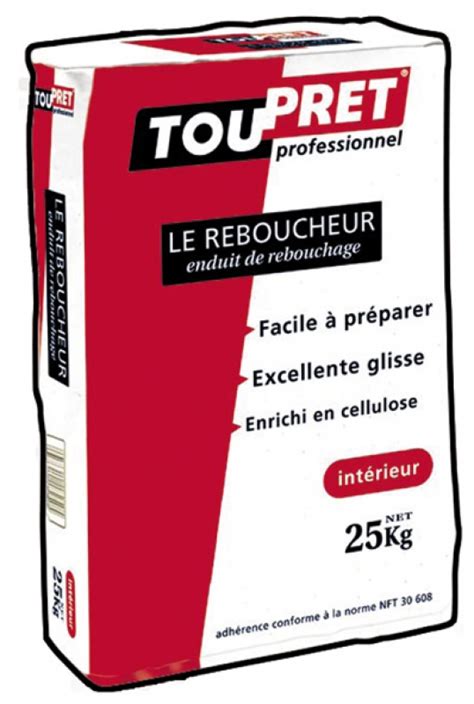 CACHET ROUGE enduit de rebouchage pour tous matériaux intérieur 25 Kg