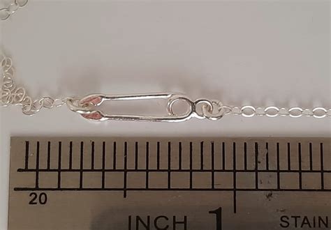 Sterling Silver Safety Pin Necklace Layering Layered Etsy