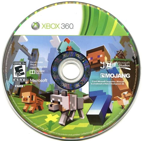 Minecraft Xbox 360 Edition 2012 Xbox 360 Box Cover Art