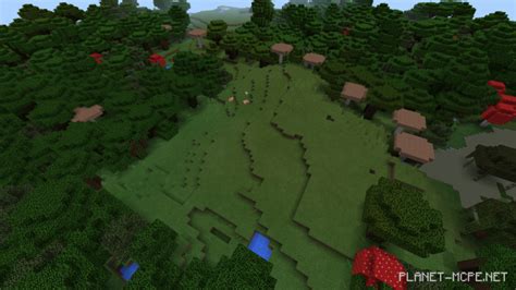 Лес с гигантскими грибами 015x Сиды для Minecraft Pe