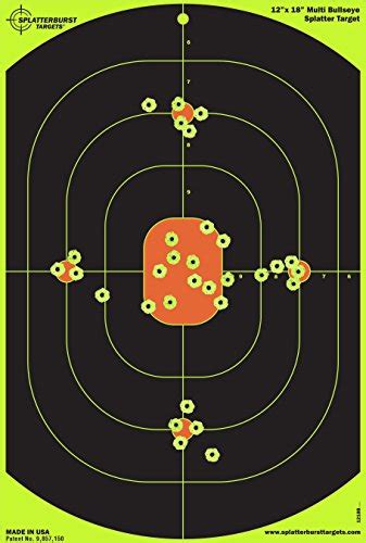 Splatterburst Targets 12 X 18 Inch Bullseye Splatter Target Easily