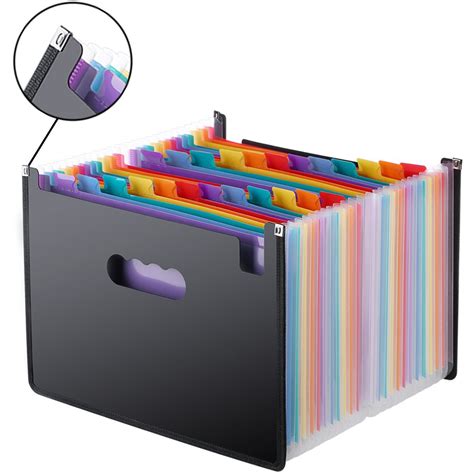 Expanding File Folder With 24 Spacious Pockets