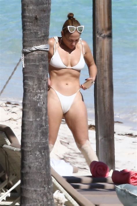 JENNIFER LOPEZ In A White Bikini At A Beach In Turks And Caicos 01 11