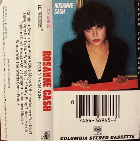Rosanne Cash Seven Year Ache 1981 Dolby Cassette Discogs