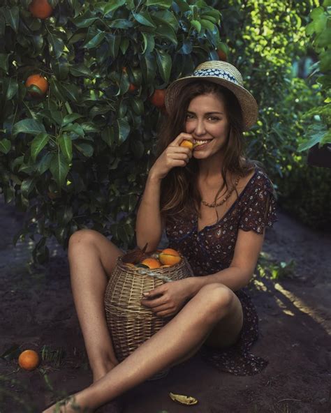 Wallpaper David Dubnitskiy Model Women Outdoors Fruit DaftSex HD