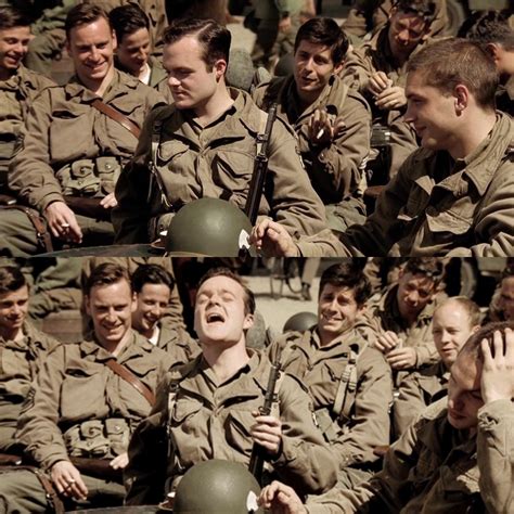Band Of Brothers 2001 Michael Fassbender And Tom Hardy Band Of Brothers Michael Fassbender
