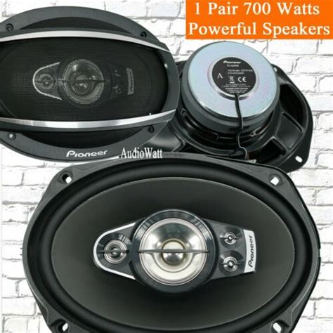 2x Pioneer 5 Way 6x9 700 Watts Car Audio Speakers Replaced Ts A6996s