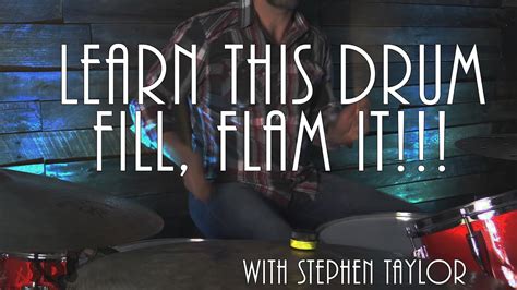 Drum Lesson Learn This Drum Fill Flam It Youtube