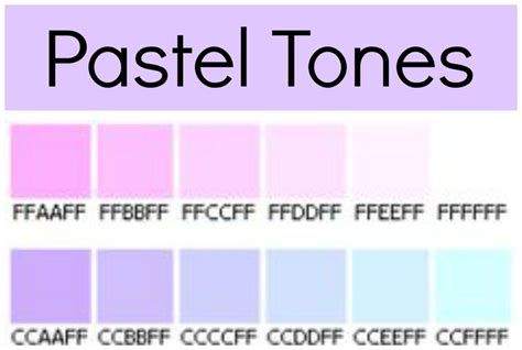 Soft Aesthetic Color Palette Hex Codes Bmp Ville