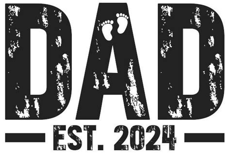 1 Father 2024 New Dad 2024 T Shirt Designs And Graphics