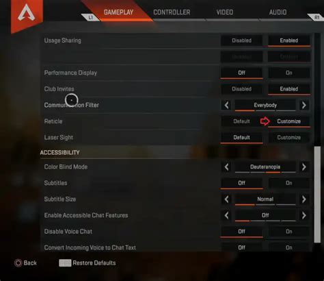 How To Change Crosshair Colors In Apex Legends