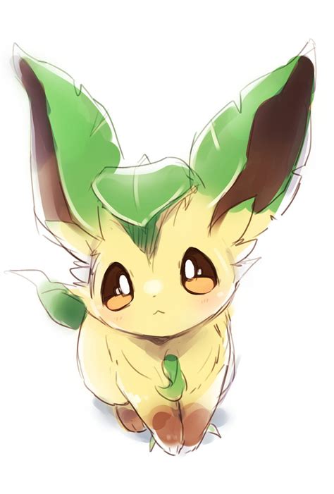 Leafeon By Whitelate Cute Pokemon Wallpaper Eevee Cute Cute