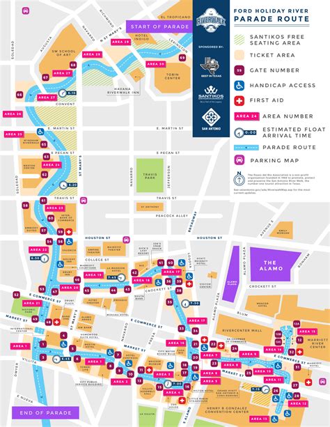 San Antonio Riverwalk Map Printable Printable World Holiday