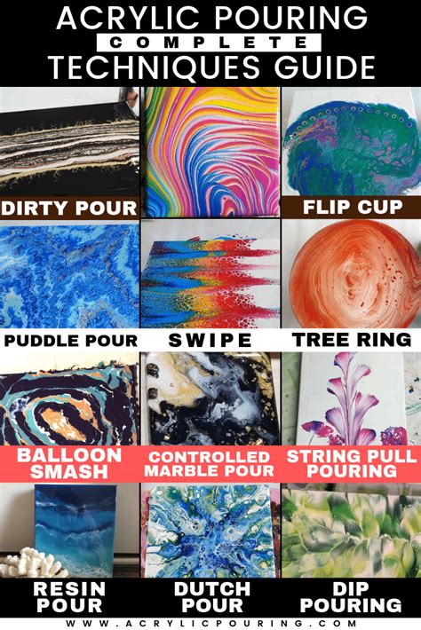 Acrylic Paint Pouring Techniques Step By Step Beginners Guide