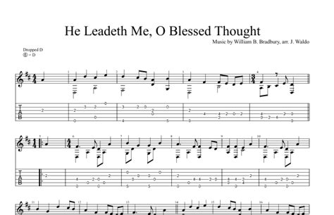 He Leadeth Me O Blessed Thought Arr John Waldo Sheet Music John