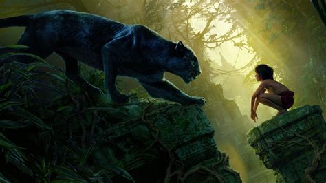 Mowgli Bagheera Black Panther The Jungle Book Wallpapers Hd