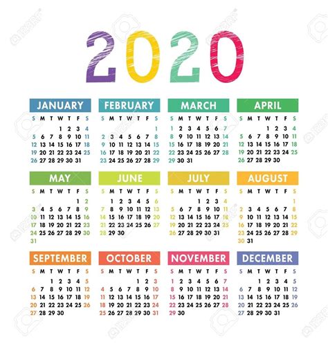 2020 Pocket Size Calendar Free Calender Template Marketing Calendar