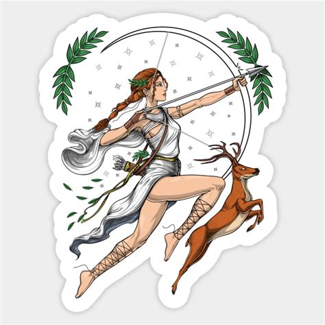 Greek Goddess Artemis Artemis Goddess Sticker Teepublic