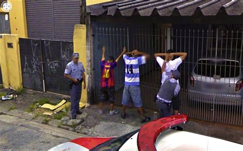 We wanted to post these awesome google street view photos a long time ago, but somehow they got lost along the way. What's the story: 6 Google Street View Thugs - Caught Red ...