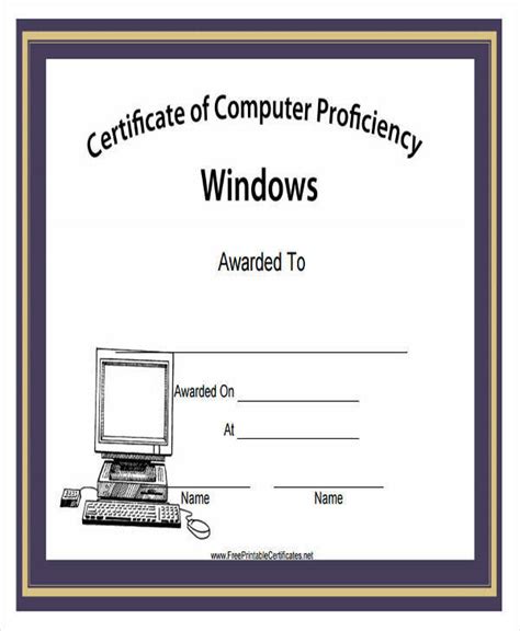 All you need is a computer; FREE 19 Training Certificates in PDF | MS Word