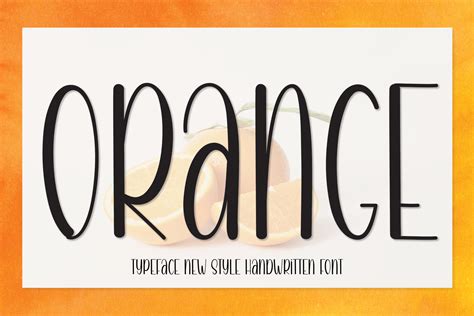 Orange Font By Andikastudio · Creative Fabrica