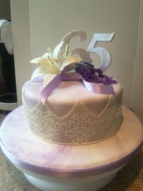 65th Birthday Cake For Lady 65 Birthday Cake Birthday Cakes For