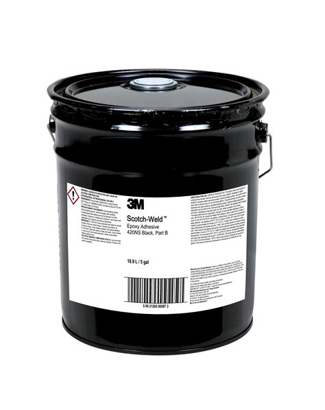 3m Scotch Weld Epoxy Adhesive 420ns Ws Black Part B 5 Gallon Drum