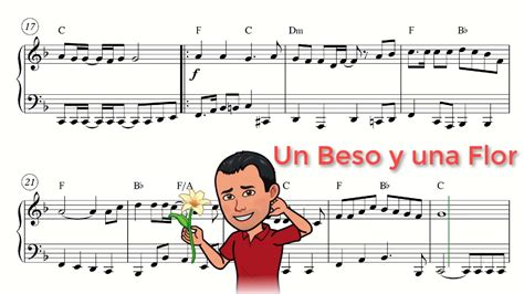 Nino Bravo Un Beso Y Una Flor Partitura Piano Youtube