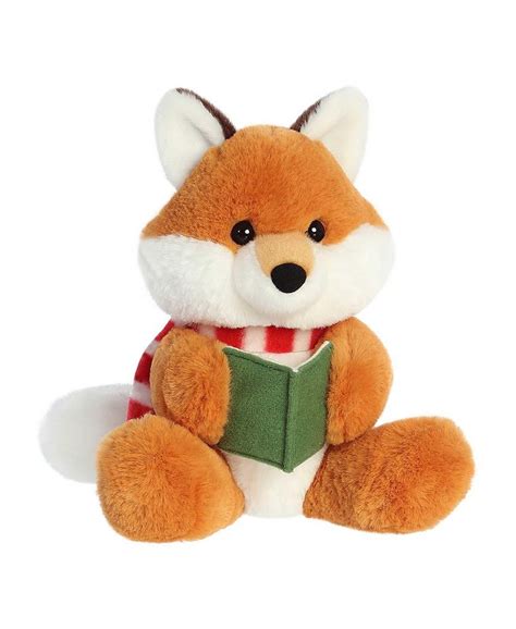 aurora small carolers melody fox holiday festive plush toy orange 8 5 macy s