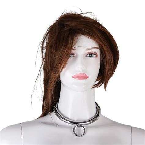 Bdsm Toys Female Stainless Steel Metal Neck Collar Sex Slave Role Play Necklace For Women Fetish