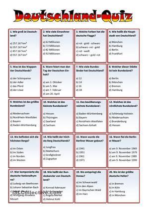 Es ist wichtig, bereits im frühen kindesalter das essverhalten positiv zu beeinflussen, eine möglichst große auswahl an lebensmitteln anzubieten und. 40 Quizfragen (mit Lösung) zur Landeskunde - DaF ...