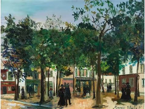 Maurice Utrillo La Place Du Tertre À Montmartre 1920 1922 Mutualart